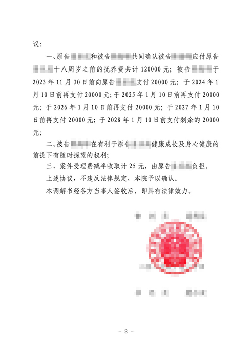 撫養費糾紛 錦盾律師成功調解要回撫養費